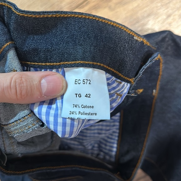Woman’s Designer Italian made Denim Boot cut jeans. by ECO size 42 EU. - Picture 5 of 7